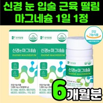 40대 여성 눈밑 떨림 마그네슘 마그네시움 영양제 눈아래 손끝 저림 추천 고함량 눈 60대 70대 남자 여자 중년 부모님 와이프 MAGNESIUM 미네랄 무기질 왼쪽 얼굴 눈두덩이, 2개, 90정