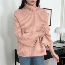 [아이슈즈] 나팔소매 골지폴라니트티 1110205