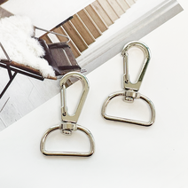 헤세드 3컬러) 20mm 경량 개고리 연결고리 (2개), 실버, 2개