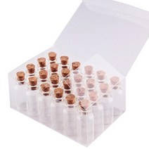 24P 5ml 코르크 고리마개 미니 유리 공병 쥬얼리 장식 인테리어 포장 소품 미니병 케이스 액체류 공방
