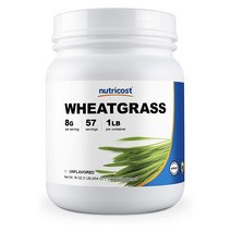 뉴트리코스트 밀싹 파우더 454g (인공맛 무첨가) 글루텐프리 NON-GMO Wheatgrass Powder, 1개