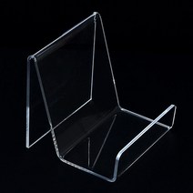 풀투명 아크릴 책 전시대 집기 클러치 진열 태블릿 폰 케이스 진열대 핸드폰 거치대 도서 받침대 트레이 메달 쇼케이스 촬영 소품 지갑 팸플릿 디스플레이 매장 매대 디피 소형 대형, 대