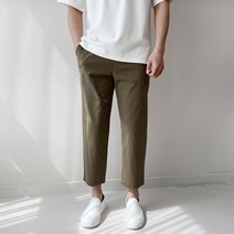 피노치 남성 9부 여름 린넨 스판 와이드 팬츠 바지 3XL 빅사이즈