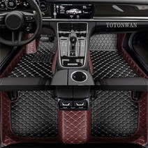 발 자동차 매트 차 차량용 고무 바닥 YOTONWAN-가죽 100% BYD 모든 모델 FO F3 SURUI SIRUI F6 G3 M6 L3 G5 G6 S6 S7 E6 E5 액세서리, Black with coffee