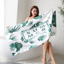 여름 비치타올 타월 대형 바스 목욕 수건 물놀이 수영 바캉스 RKU-SSAC01 2개, 썸머