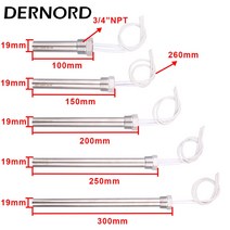 카트리지 히터 24v 카트리지 히터 3/4 "NPT 스레드 침수 관형 난방 요소 전기 물 막대 300W, 01 220V_02 500w L150mm
