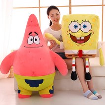 스펀지밥 대형인형 캐릭터 선물 쿠션 애착 수면인형 바디필로우, ._70cm 스폰지밥