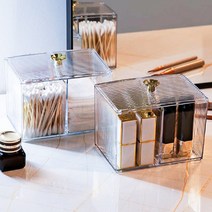 화장품 정리대 면봉 케이스 정리함, 소