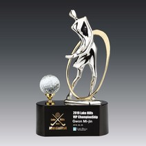 골프 싱글기념 우승 홀인원트로피 맞춤제작 메달리스트 금속크리스탈 트로피 s6-061