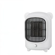 Home Electric Heater Desktop Mini Portable PTC 110V/220V Fast Heating Silent, [04] White110V, [04] UK