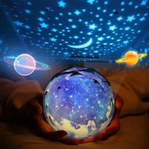 플라네타리움 별이 빛나는 하늘 프로젝터 야간 조명 행성 매직 지구 우주 LED 램프 다채로운 깜박이 스타, 01 Not Rotate