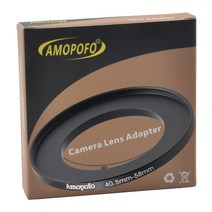 범용 40.5-58mm/40.5mm to58 mm 스텝 업 링 필터 어댑터 UVNDCPL 금속, 한개옵션0