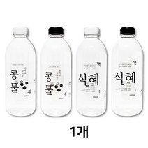 [유페트] 1000ml 라벨 페트병 38파이 1개 식혜페트병 콩물페트병 페트병 라벨 페트병라벨 식혜병 콩물병 식혜보관 콩물보관, 식혜, 검정캡