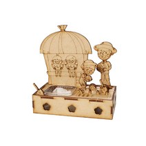 나무도안판 수박농장 만들기 새싹심기 장식 소품, 1개