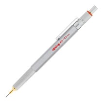 Rotring 800 샤프 펜슬 0.5 mm 블랙 베를 (1904447), Silver_0.5mm