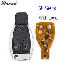 스마트키 원격 Xhorse-VVDI BE 키 프로 메르세데스 벤츠 V3.2 PCB 원격 칩 개선된 버전 스마트 315MHz/43, 02 3B 2 Sets