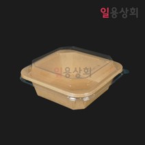 [ILYONG] 종이도시락 HC ZF650 팔각형 크라프트 300세트, 단품, 단품
