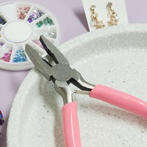 핑크 주얼리평펜치 벤찌 뺀찌 주얼리 만들기 비즈공예 도구 오링반지세트