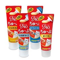 이나바 챠오츄루 고양이 간식 혼합맛 10종콤보, 이나바 차오츄르, 튜브 참치가리비관자80gx5개(152)