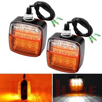 지게차 부품 2pcs 12v-80v led 지게차 조명 방향 신호 오토바이 테일 램프 엔지니어링 차량 트럭 트레일러 사이드 마커 라이트, 없음