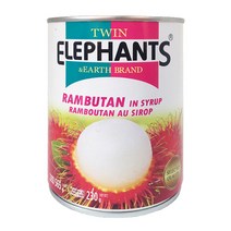 트윈엘리펀츠 태국 열대과일 람부탄 통조림 565g /빙수토핑 RAMBUTAN 맛있는, 1개
