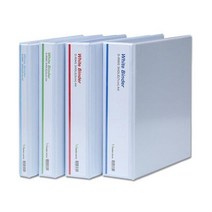 투명3공D링 바인더 A4 7cm25개, 색상랜덤