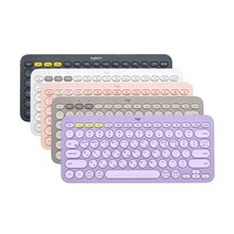 로지텍코리아 국내정품 K380 무선 블루투스 키보드 [키스킨증정]+컵받침, 그레이+키스킨+컵받침