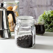 보르미올리 피도밀폐[화이트]1000ml/잼병/딸기잼/장아찌