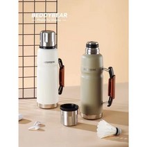 [2023년 신제품]베디베어 Beddy Bear 프리미엄 보온병/316 스테인레스 물병 1100ml, 블랙, 1개