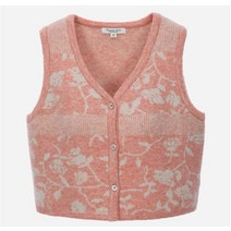 써스데이아일랜드 [여성]전판 플라워 자카드 베스트(T226MVT134W) 395561