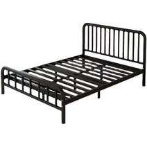 철제 침대 프레임 기숙사 가정용 매트리스 받침대 2m, 흰색 업그레이드  1350mmx1900mm