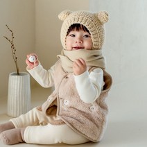 해피프린스 제토 후리스 아기조끼