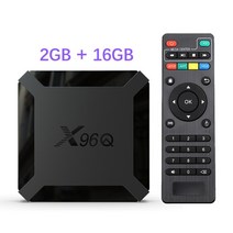X96Q 안드로이드 100 TV 박스 올위너 H313 쿼드 코어 4K 60fps H265 2G 와이파이 구글 플레이어 스토어 유튜브 X96Q2 셋톱 박스 2GB 16GB, 7.미국 플러그  2G 16G