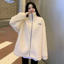 C.ONLIE SHOP여성 스테디 겨울 후리스 오버핏 인조 퍼 점퍼 트위드자켓 청자켓 크롭자켓
