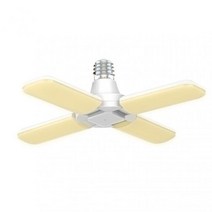 방폭등 LED 내압 산업용 차고 조명 접이식 램프 30/40W 변형 가능한 천장 E27 나사 비행 접시 85-265V 아주 밝은 창고, [04] Warm light 4 leaves