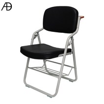 교회용 접의자 접이식 체어 강당 수납 행사 대량 예배 의자, 블랙