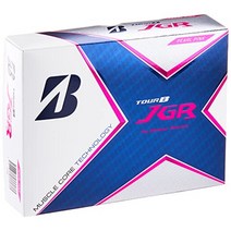 브리지스톤 골프공 TOUR B JGR 2021 12개, safety pink