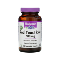 블루보넷 홍국 600mg 120 식물성 캡슐 레드 이스트 라이스 붉은 효모 쌀 누룩곰팡이 모나스쿠스 모나콜린 K 콜레스테롤 효능, 1개, 기본