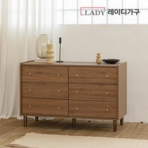 레이디가구 스칸딕 와이드 3단 서랍장, 내추럴