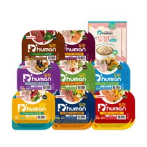 듀먼 강아지 자연화식 8종 8팩+토핑 닭안심 1팩, 2set, 화식 50g 8종 8팩+토핑 닭안심 통살구이 1팩