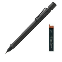 라미 사파리 샤프 차콜블랙 무광 + 파버카스텔 샤프심 랜덤발송 세트, 0.5mm, 14세트