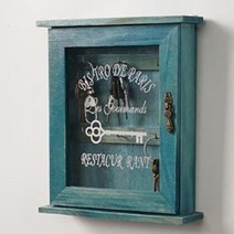 감성 빈티지 하우스 열쇠보관함, 블루