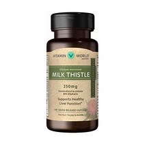 Vitamin World 비타민월드 실리마린 밀크씨슬 250mg 100캡슐 2병
