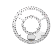 led 패널 조명 천장 조명 led 패널 보드 원격 제어로 조광 가능 24w 36w 48w 96w 120w 220v led 패널 라운드 모듈 키트, 차가운 백색