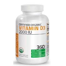 비타민 D3 2000 IU 360정 데일리 Vit D 1년, 1개, 360개