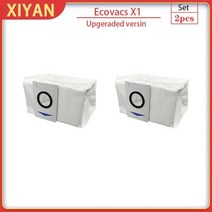 저렴한 자동 로봇 무선 유리창 청소기 E ov s 용 액세서리 ot x1 옴니터보 t10 터보 로봇 진공 대용량 먼지 봉투 일회용 먼지통 부품, 2pcs