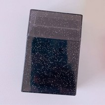 포카홀더 3 인치 빛나는 투명 Photocard 홀더 Instax 사진 앨범 스토리지 박스 홈 그림 케이스 이름 카드 ID, 06 Black