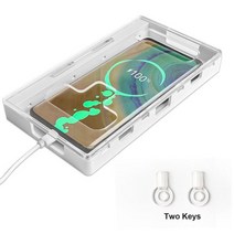 스마트폰 금욕상자 잠금박스 타이머 자물쇠 금고 휴대용 휴대 전화 감옥 잠금 상자 자기, a