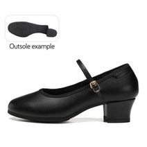 발레 남아 스윙 라인댄스 살사 탱고 재활 여성용 볼룸 댄스 신발 라틴 우아한 모던 4 cm 힐 스웨이드 및, 04 37(23.5cm), 06 Black Rubber