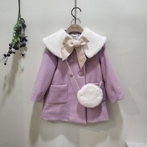 치크 sh06 22F/W여아 모직 코트(가방세트) CKJW22T1G